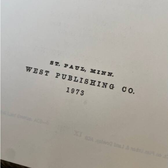 Vintage Leather-Bound Textbook - Urban and Land Development 1973 - Picture 2 of 4